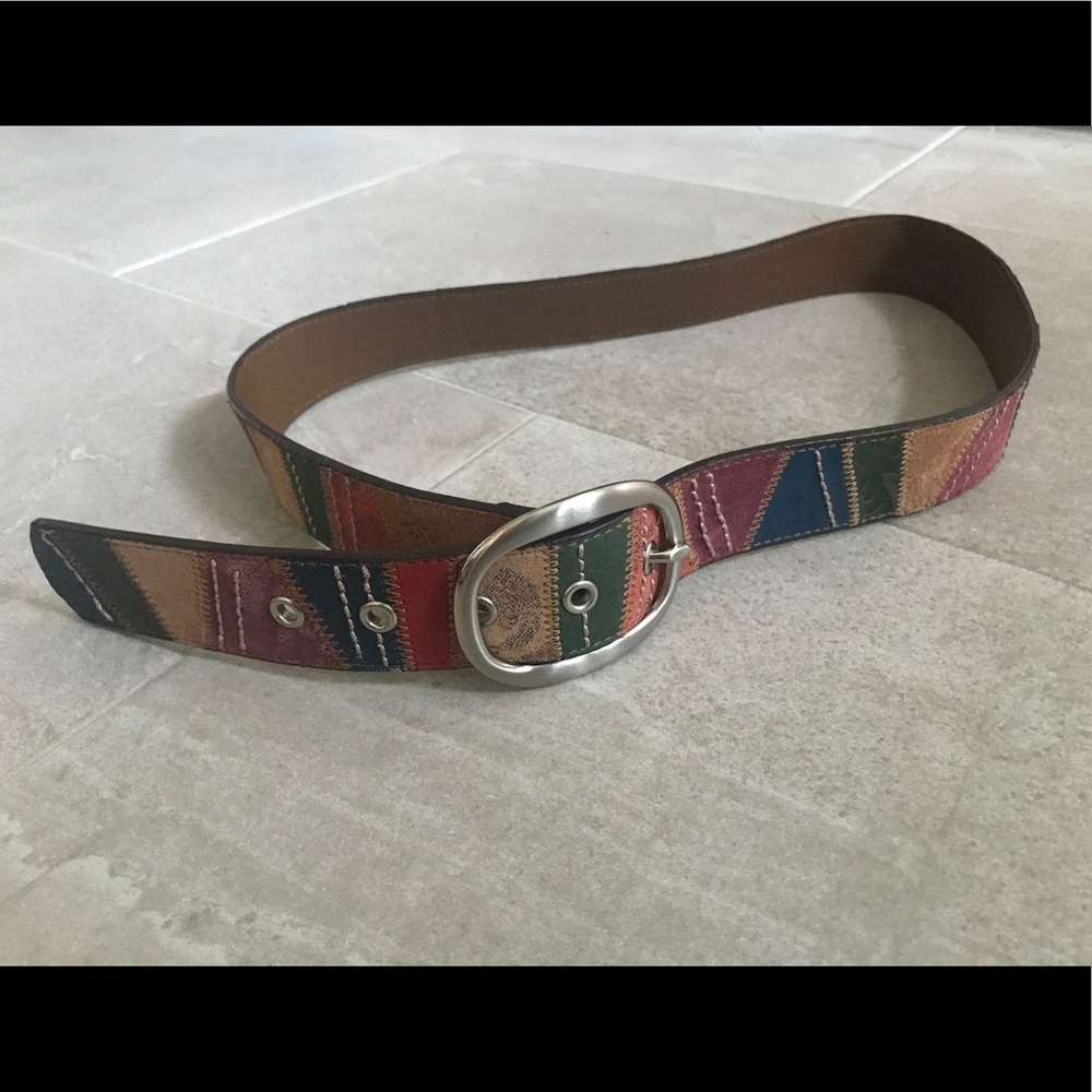 Fossil genuine leather multicolor belt